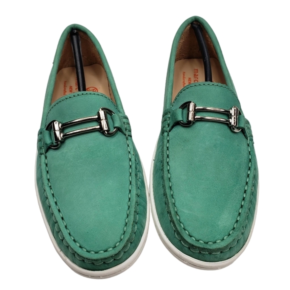 Marc Joseph | NIB Lexington Turquoise Nobuck Preppy Leather Loafer Girl's 2.5 - Picture 4 of 14